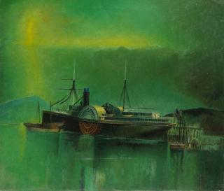 Theodore Lux Feininger - The Pacific Steamer \