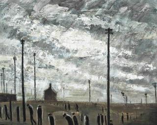 Theodore Major - Industrial Landscape with Telegraph Poles