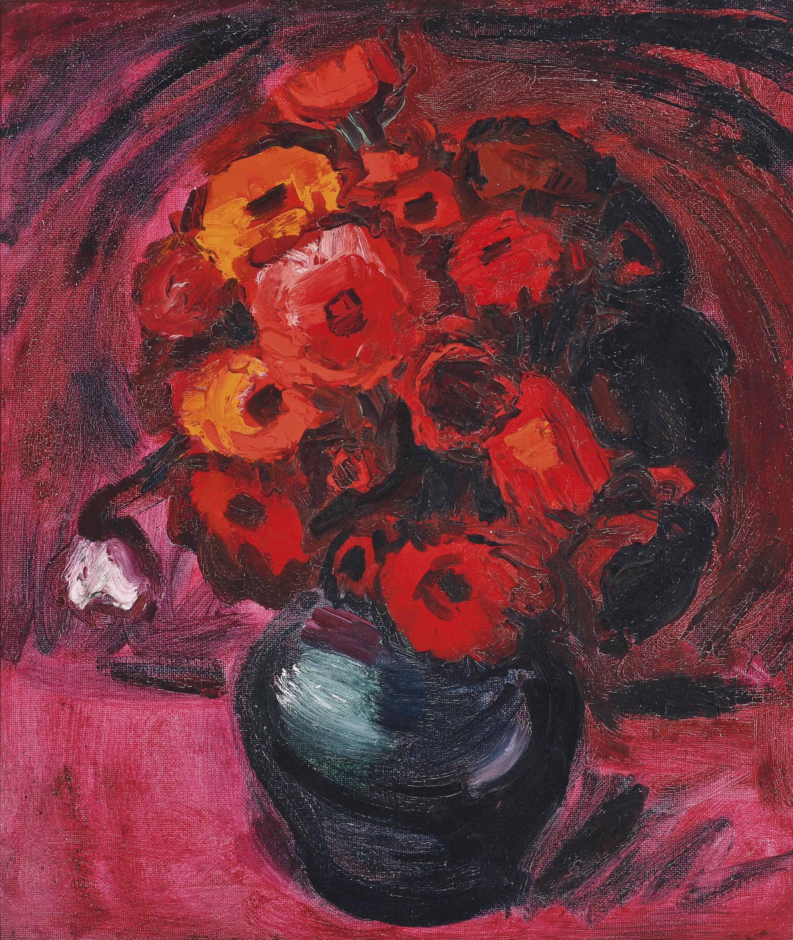 Theodore Major - Red Flowers