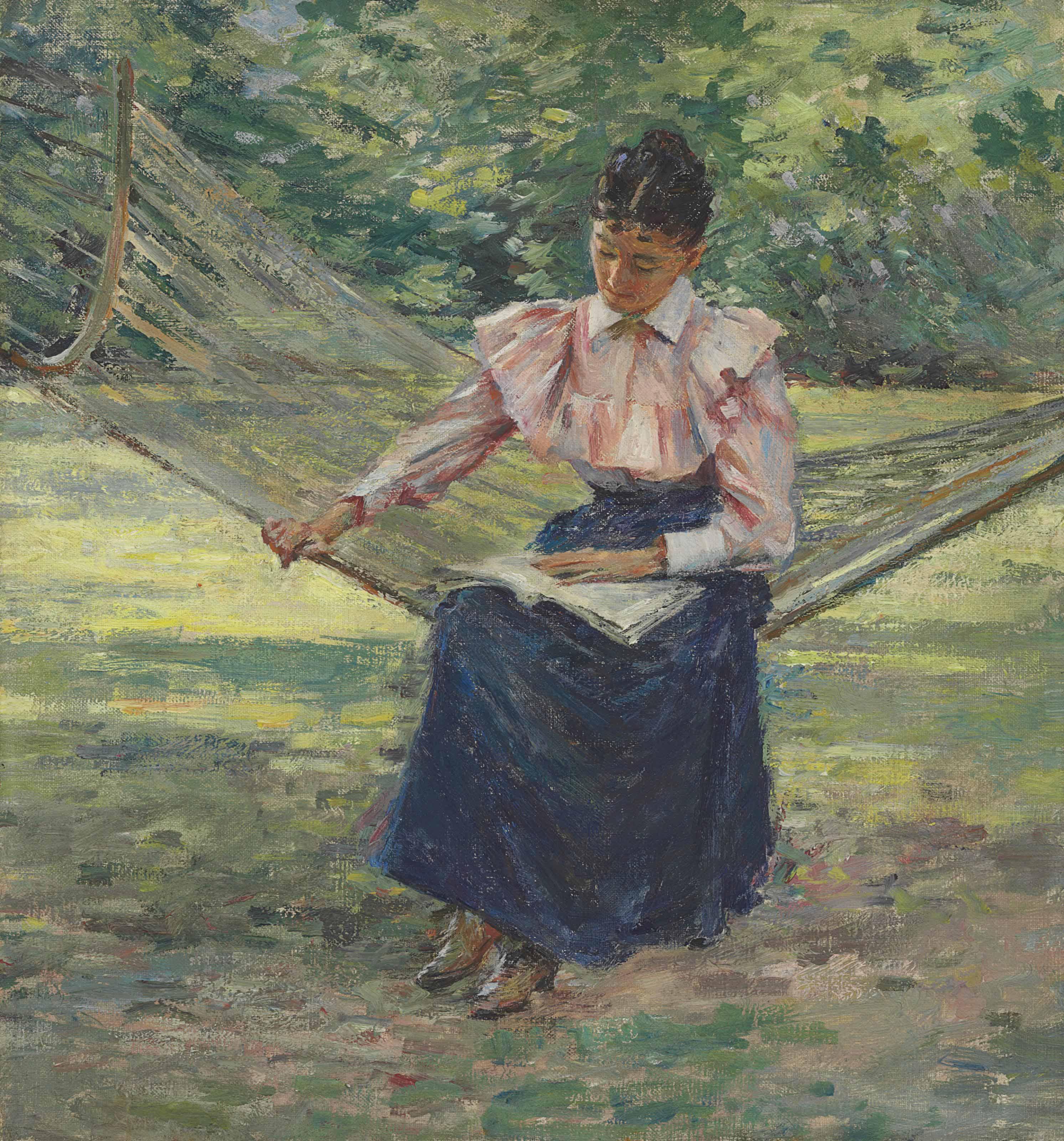 Theodore Robinson - Girl in Hammock