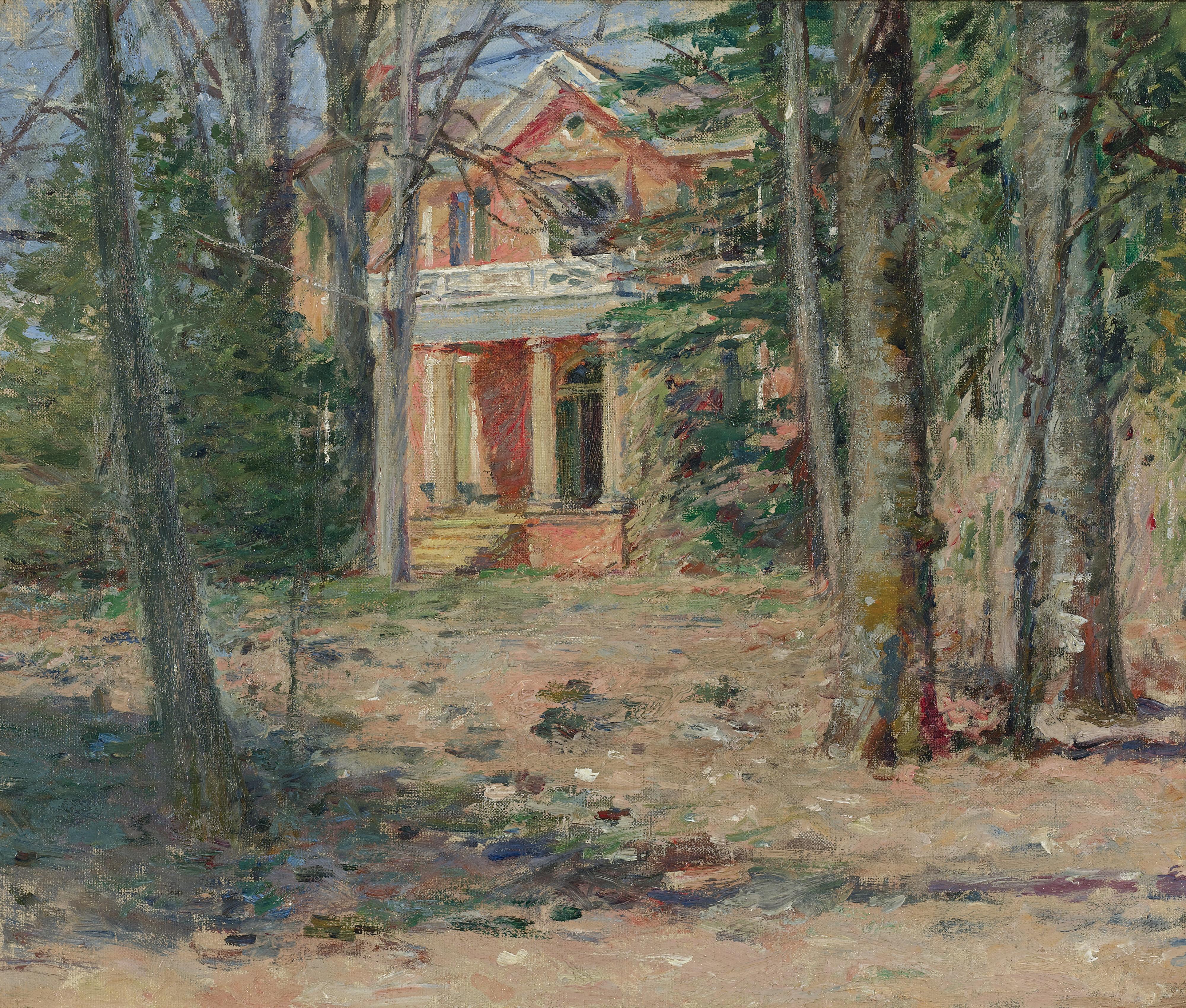 Theodore Robinson - House In Virginia (Castle Hill)