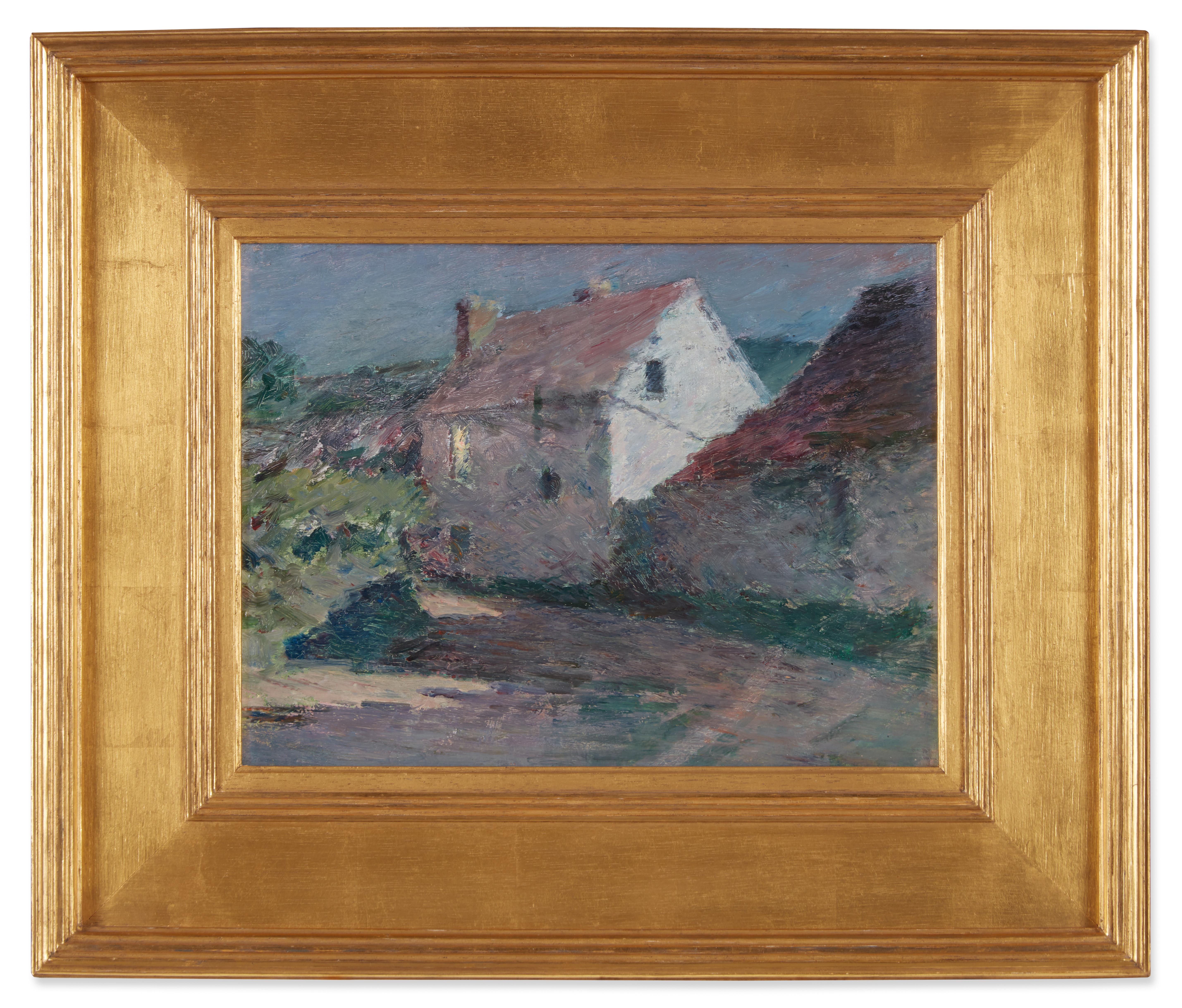 Theodore Robinson - Moonlit Farmhouse