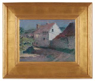 Theodore Robinson - Moonlit Farmhouse