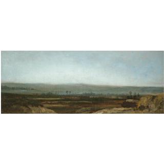Théodore Rousseau - French Paysage Panoramique Des Environs De Paris