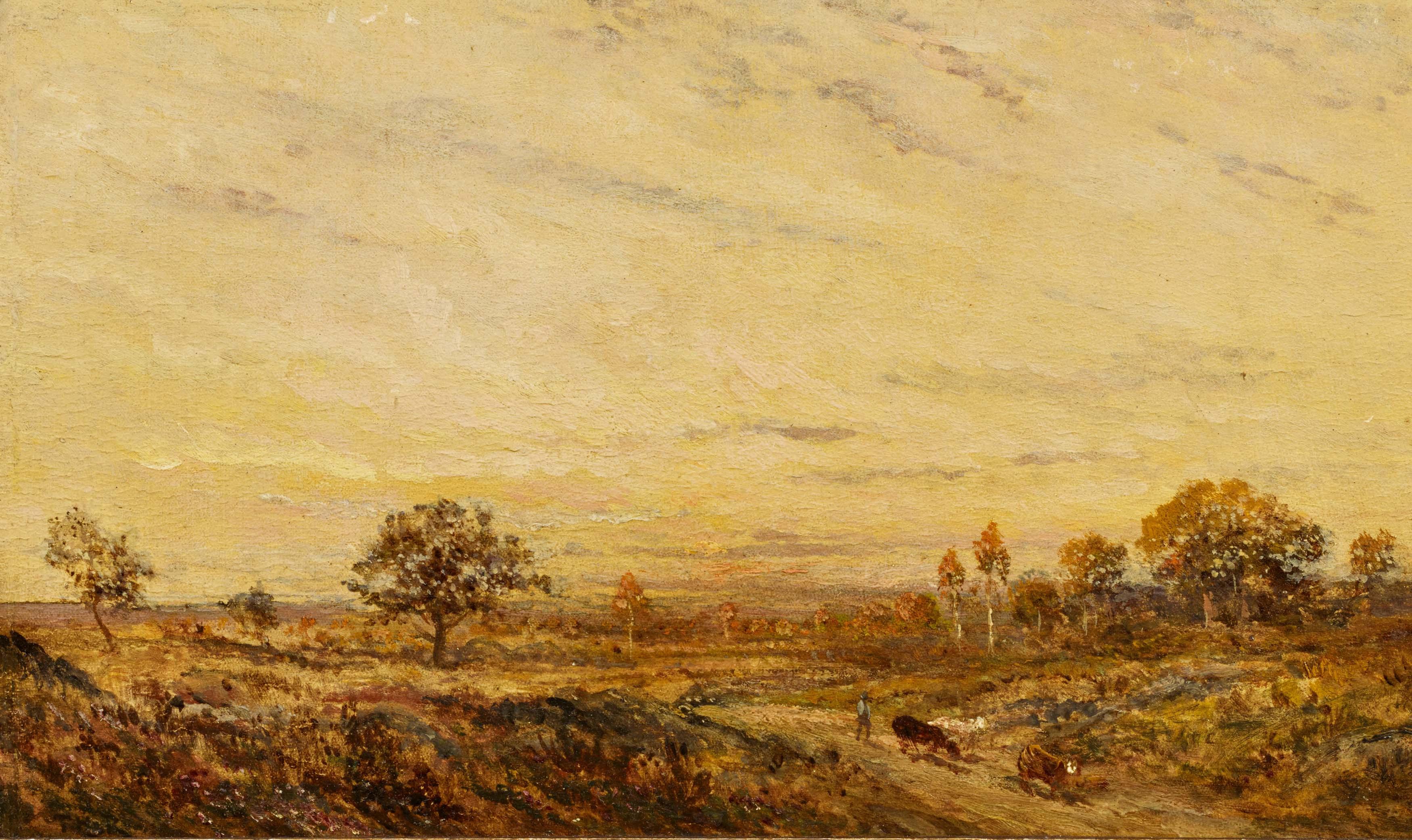 Théodore Rousseau - Herbstlandschaft.