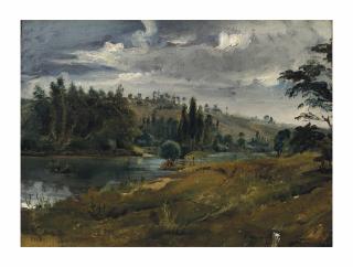 Théodore Rousseau - La Vallée tournante de Thiézac, Auvergne