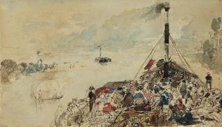 Theodore Rousseau - Promenade en bateau