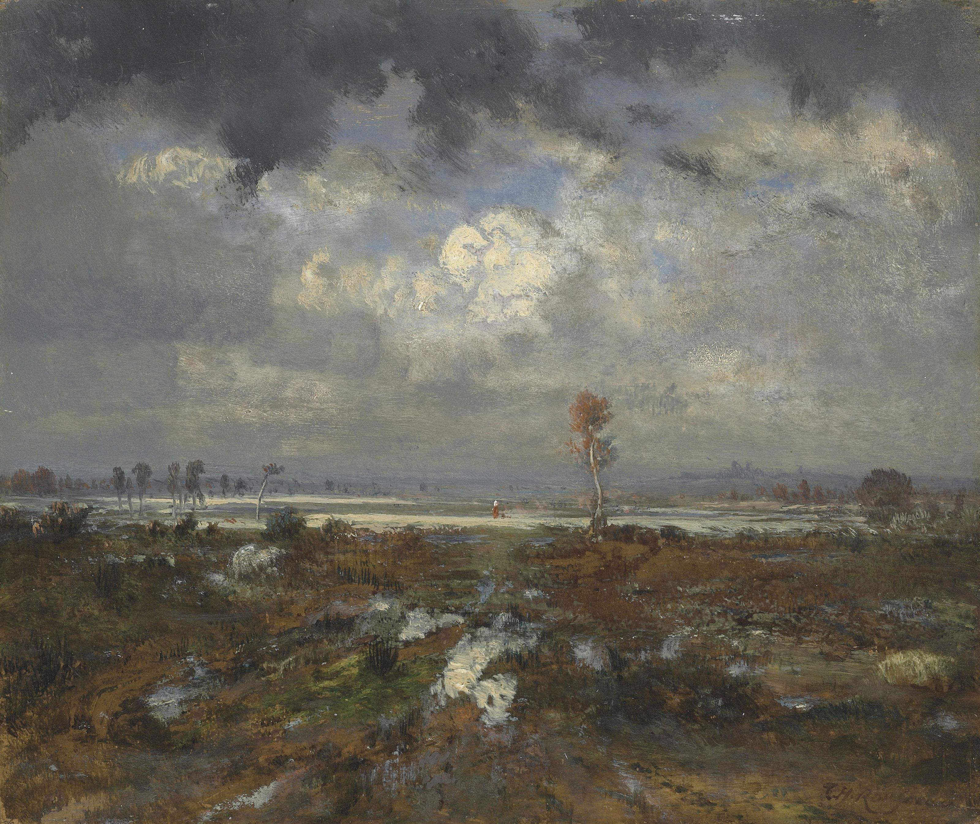 Théodore Rousseau - Vue sur les collines de Montmartre