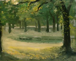 Theodore Roussel - Sketch for a Pond in Hyde Park