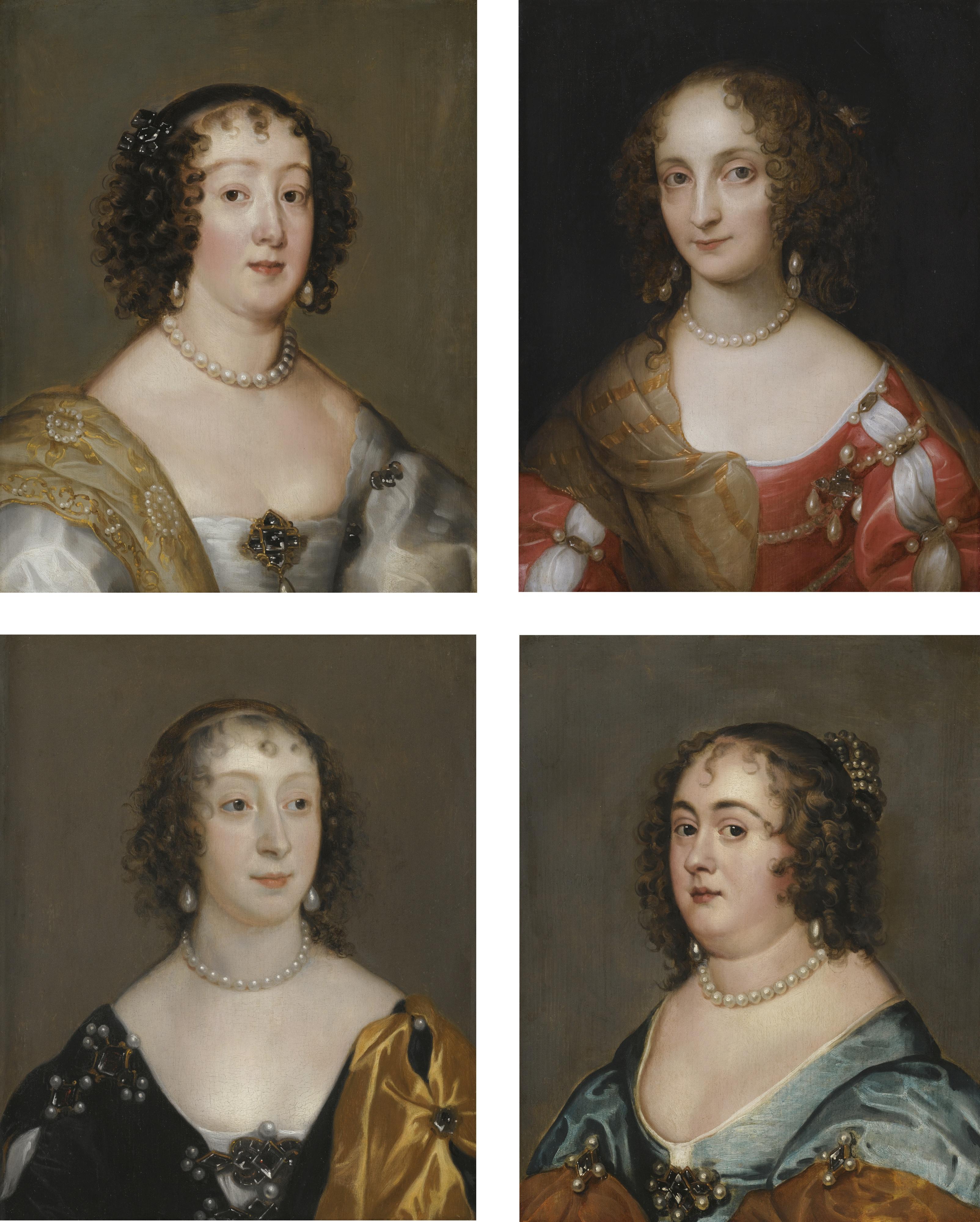 Theodore Russell - Portraits Of Dorothy, Countess Of Leicester (1598-1659); Lady Anne Rich (1612-1638); Anne, Countess Of Middlesex (D.1670); And Mary Kirk (1646-1711)