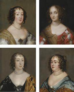 Theodore Russell - Portraits Of Dorothy, Countess Of Leicester (1598-1659); Lady Anne Rich (1612-1638); Anne, Countess Of Middlesex (D.1670); And Mary Kirk (1646-1711)