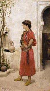 Théodore van Rysselberghe - Jeune femme à la fontaine, Tanger