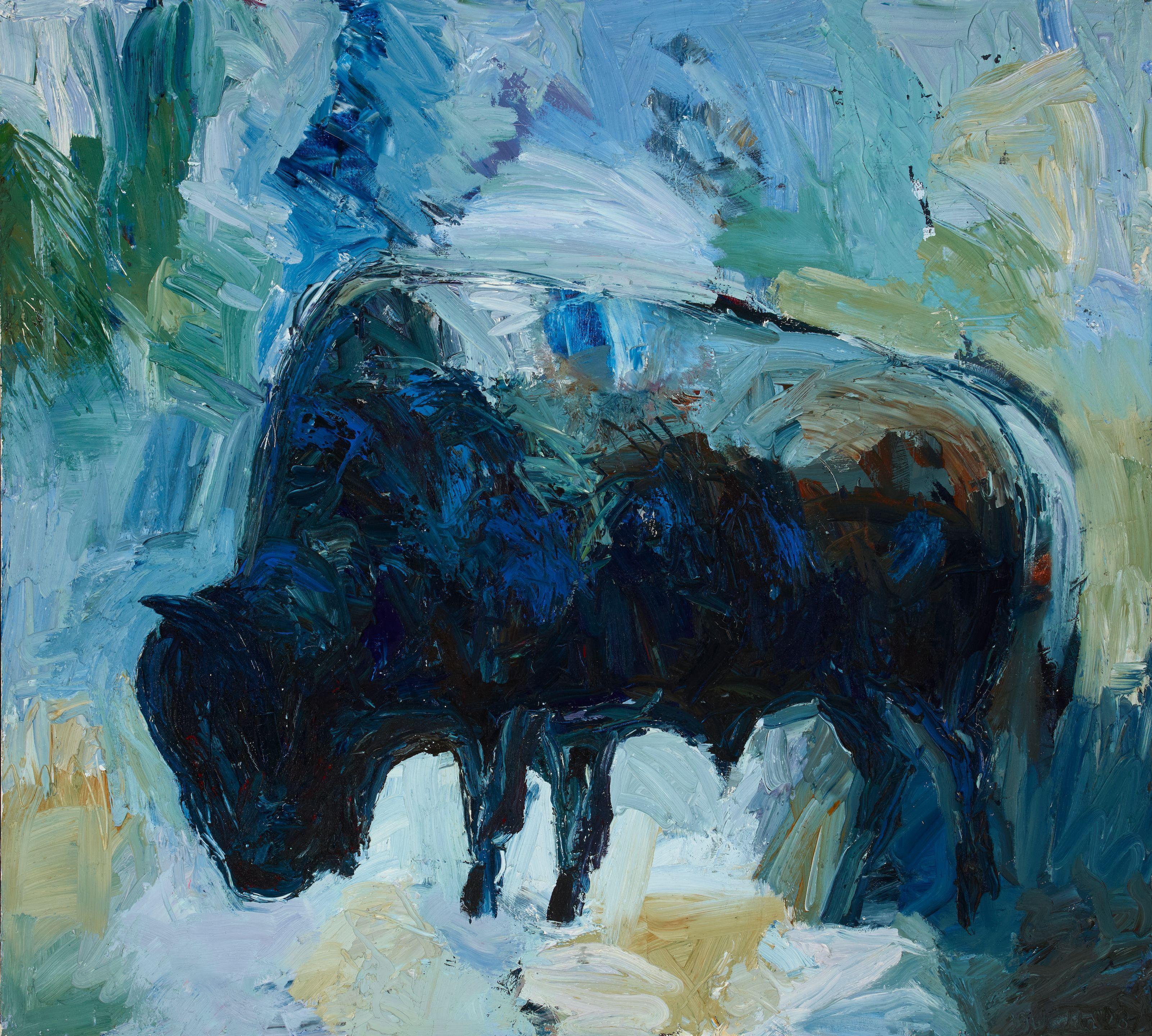 Theodore Waddell - Buffalo #1 54 x 60 in. framed 56 x 62 in.