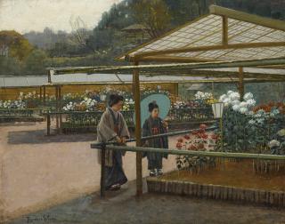 Theodore Wores - A Chrysanthemum Show, Yokohama