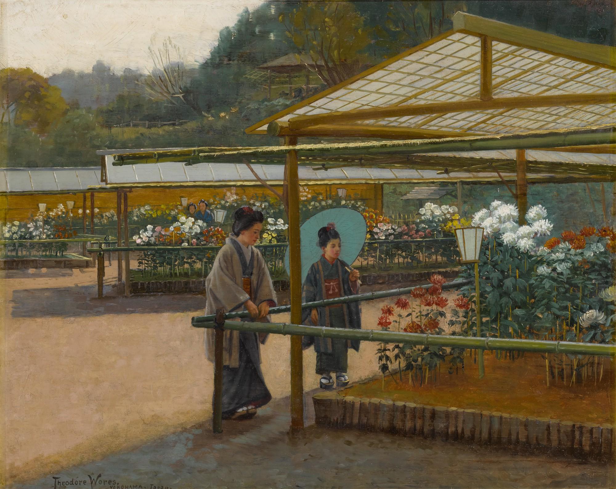 Theodore Wores - A Chrysanthemum Show, Yokohama