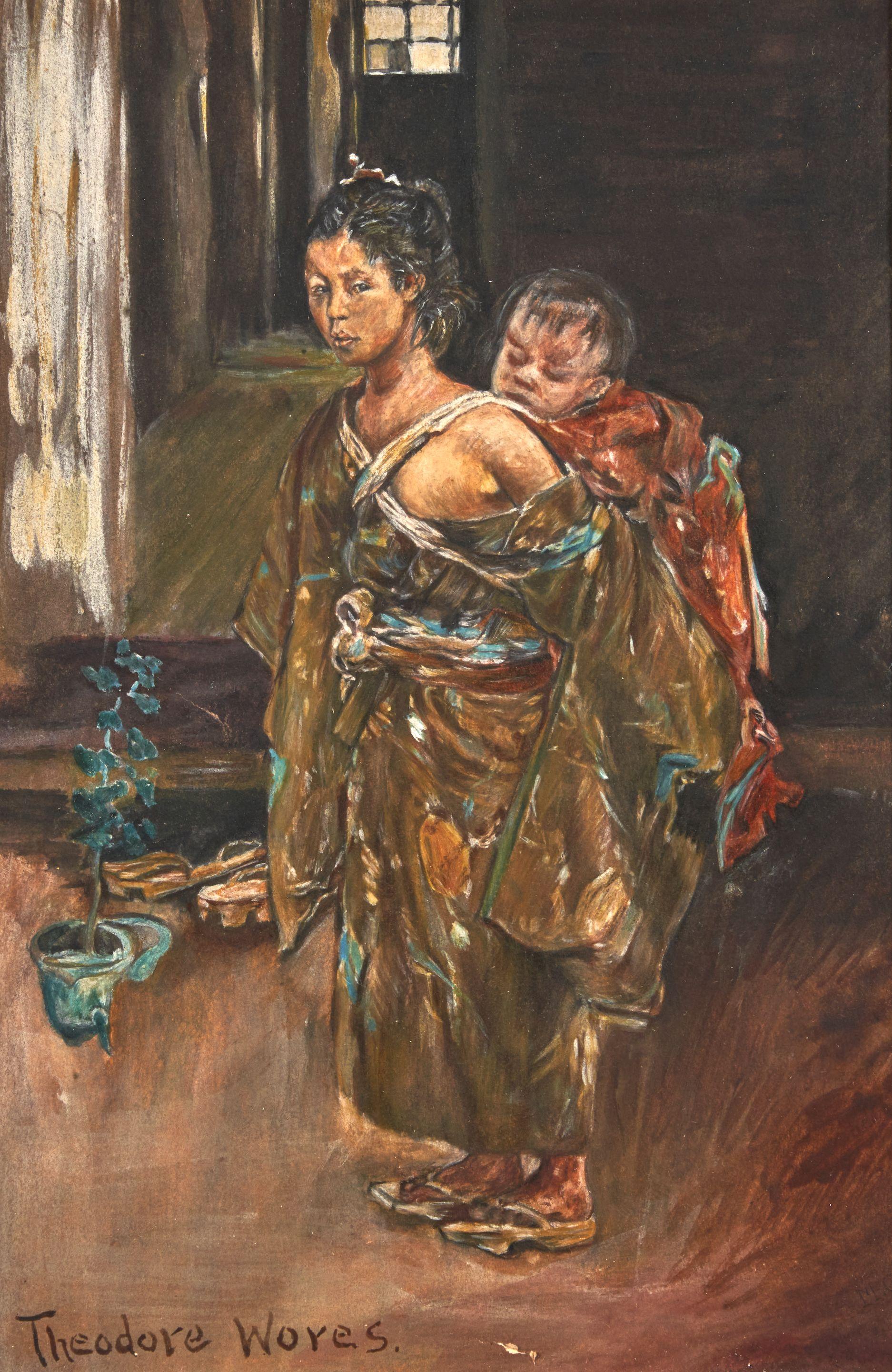 Theodore Wores - Mother and Child