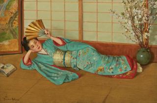 Theodore Wores - Okiku-san, Yokohama