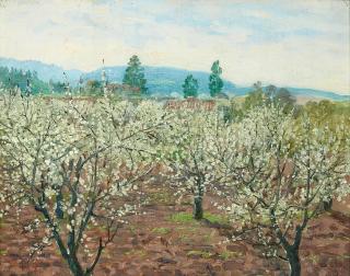 Theodore Wores - Prune blossom time in Saratoga