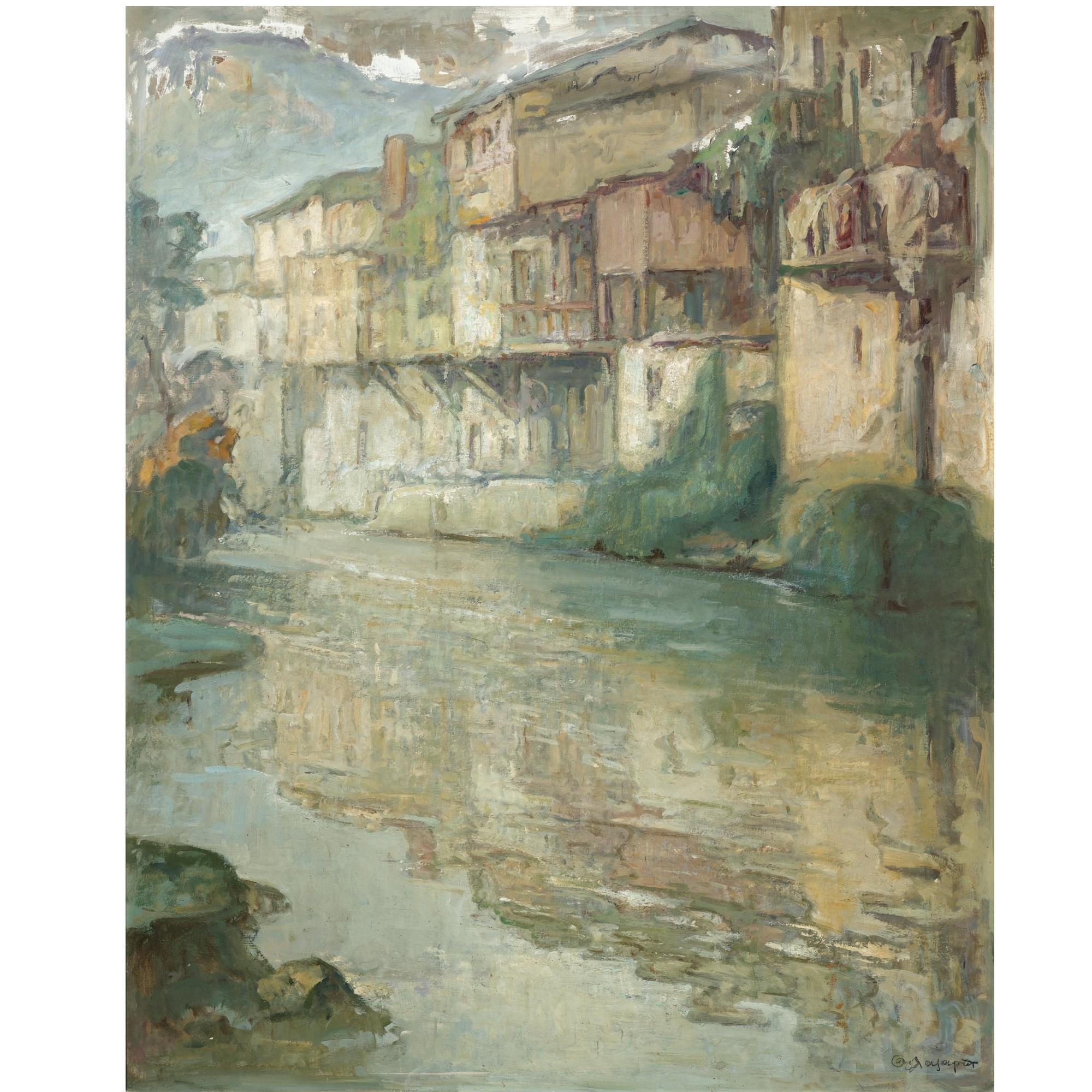 Theodoros Lazaris - Greek Houses By A River