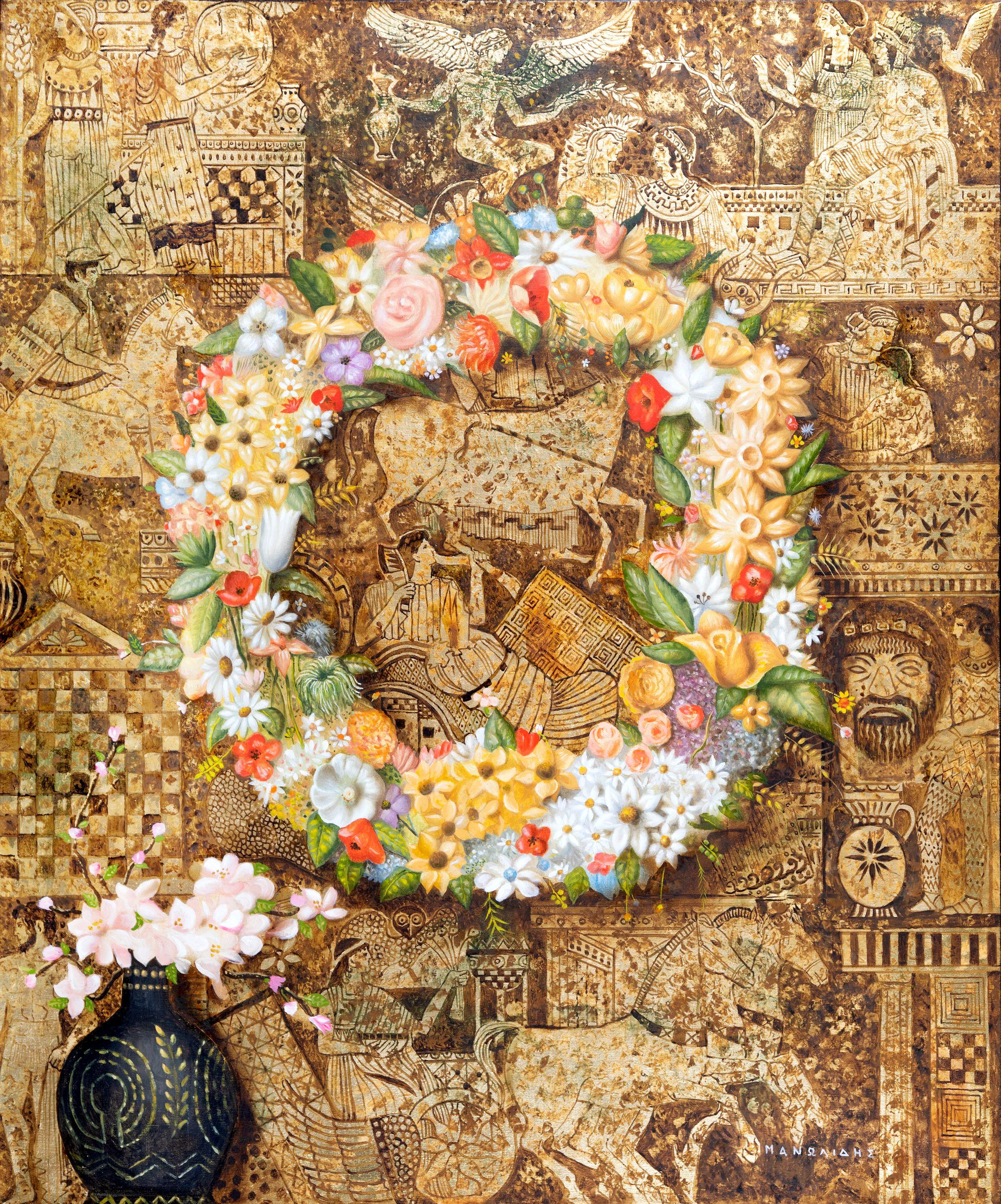 Theodoros Manolidis - Couronne et motifs grecs anciens