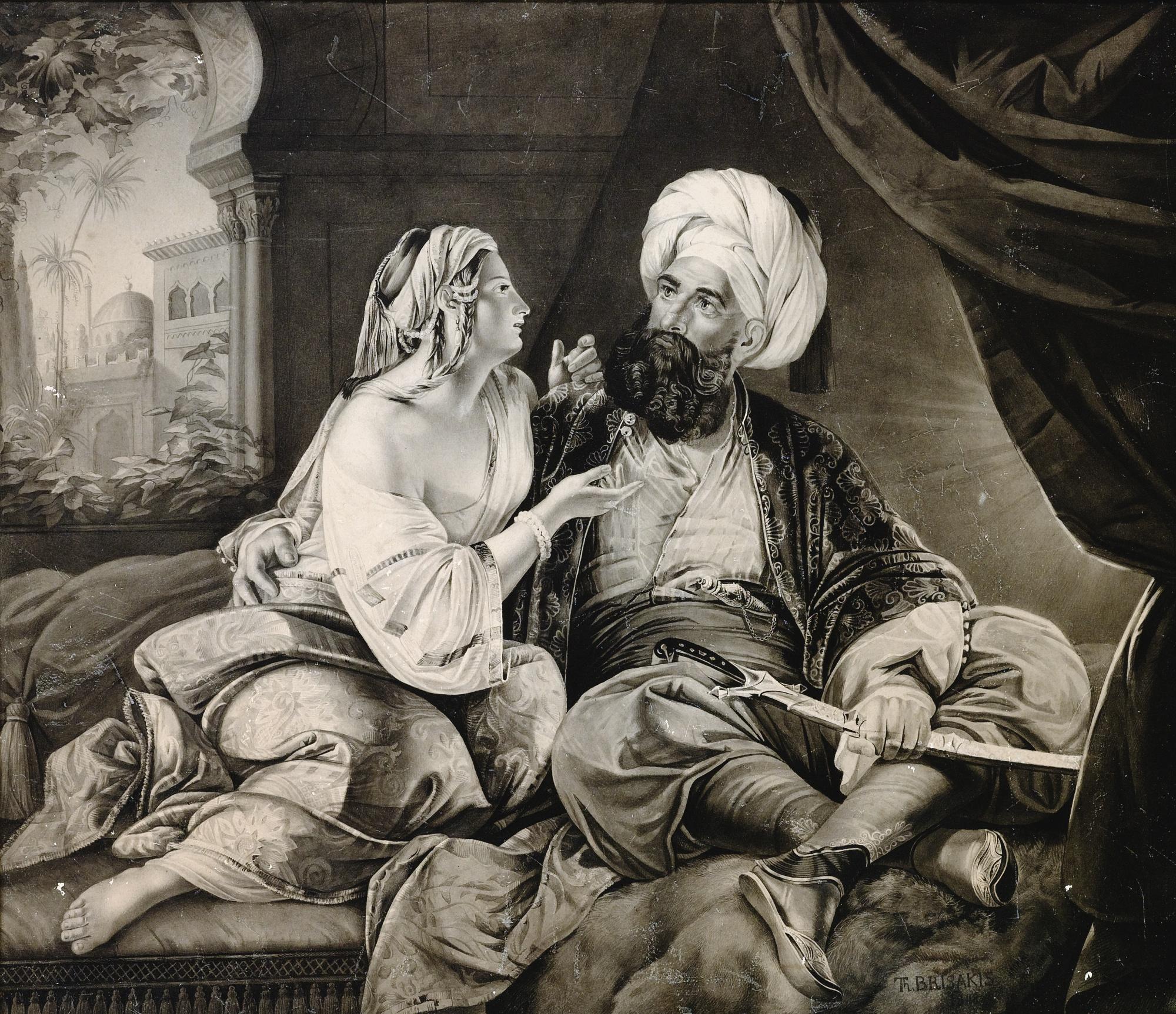 Theodoros Vryzakis - Ali Pasha And Kira Vassiliki