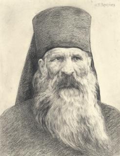 Theodoros Vryzakis - Portrait of an orthodox priest