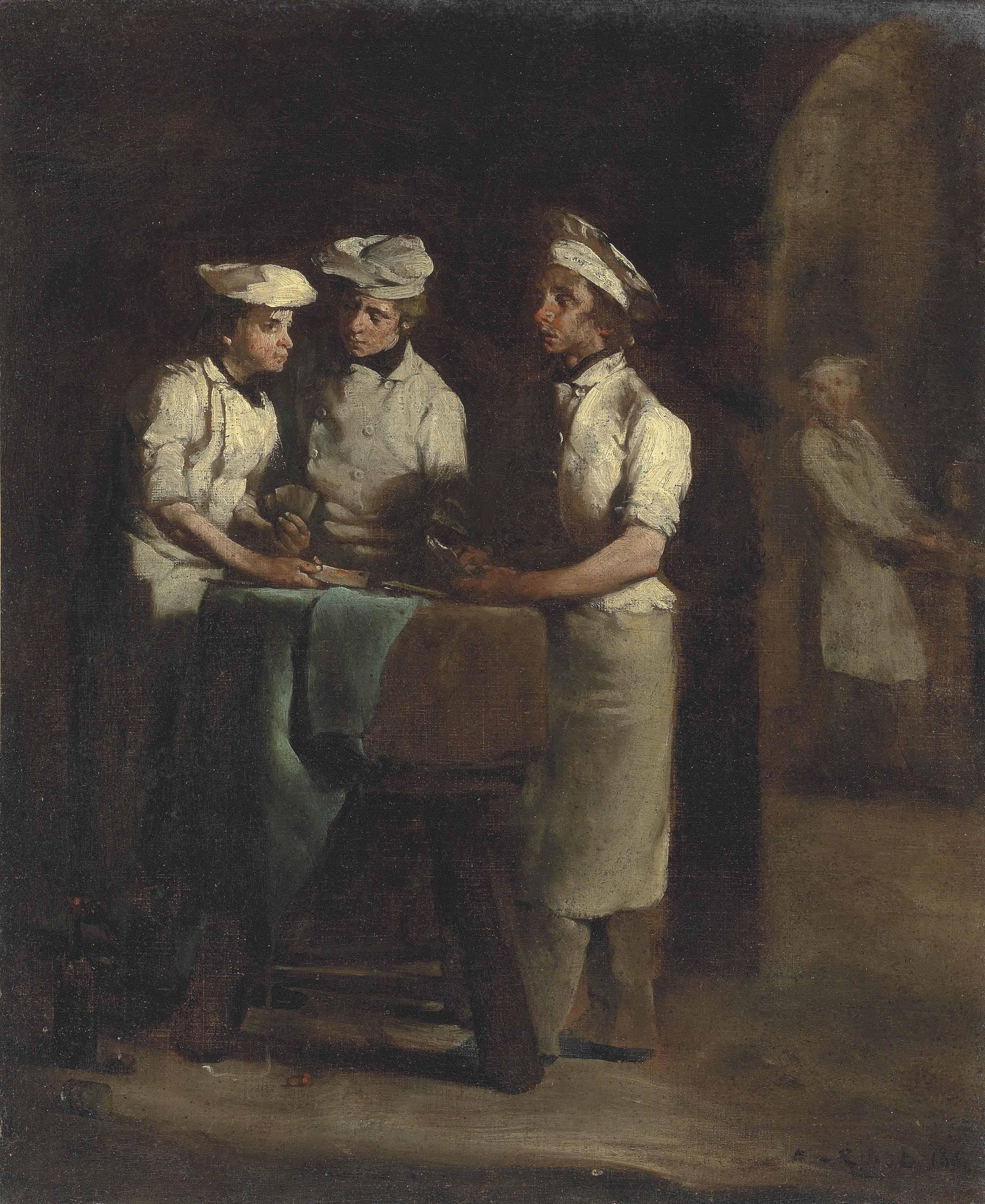 Théodule Augustin Ribot - Les Trois Cuisiniers