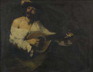 Théodule Ribot - The Mandolin Player