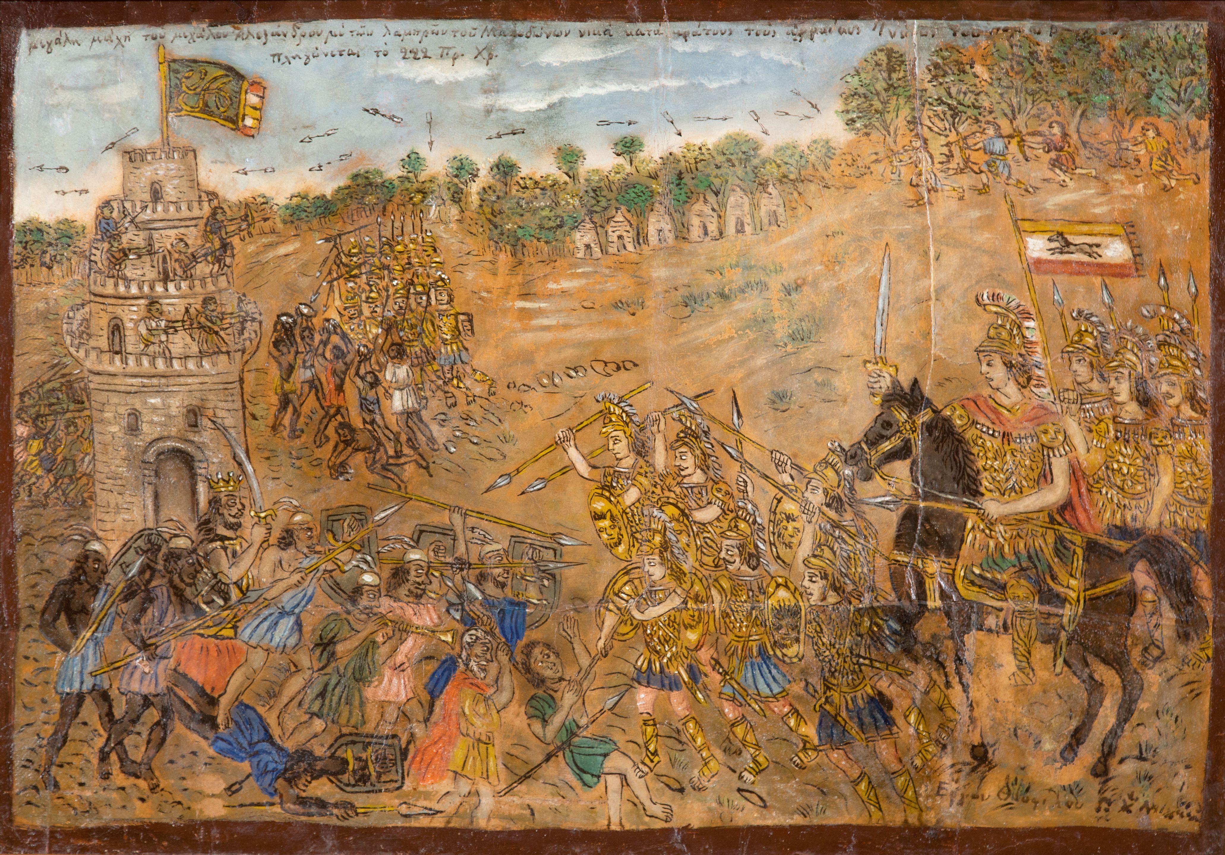 Theofilos Hadjimichael - Alexandre le Grand au combat