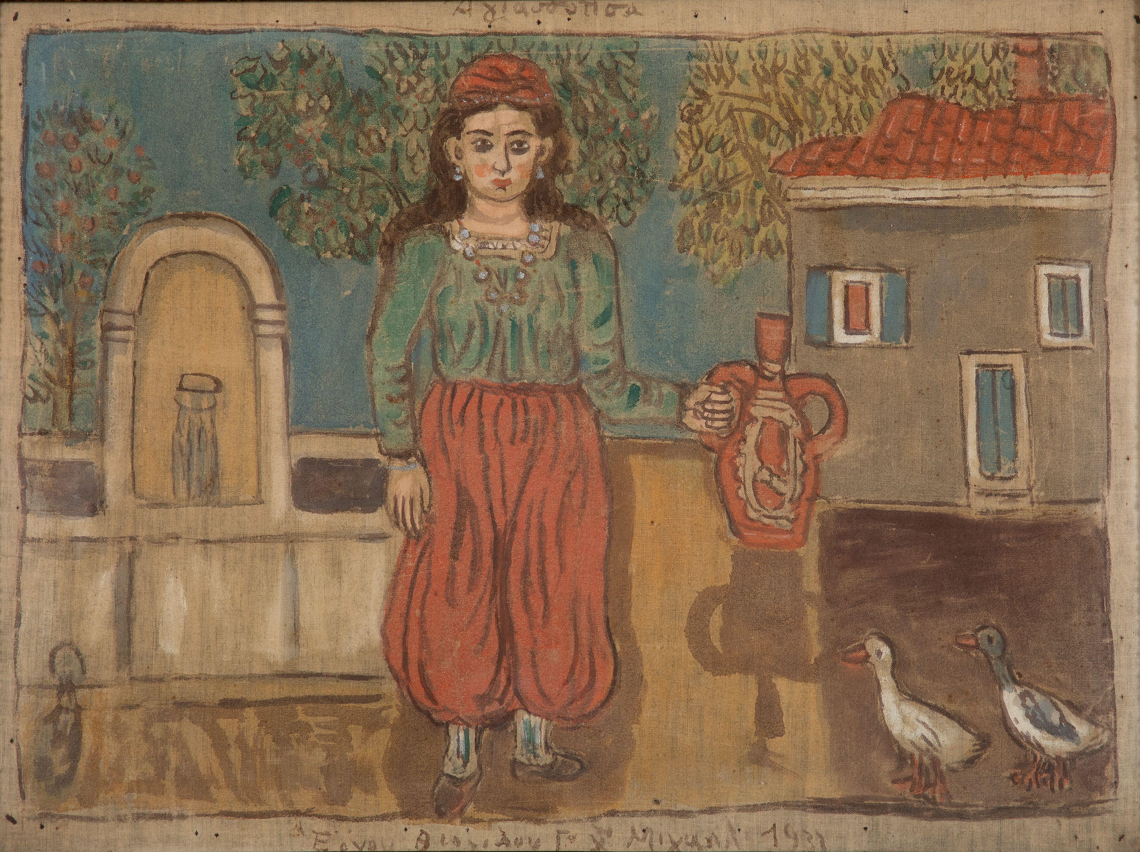 Theofilos Hadjimichael - Femme d\' Agiassos à Lesvos