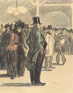 Théophile-Alexandre Steinlen - Aux Folies Bergères