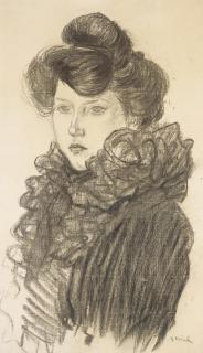 Théophile Alexandre Steinlen - Buste De Femme