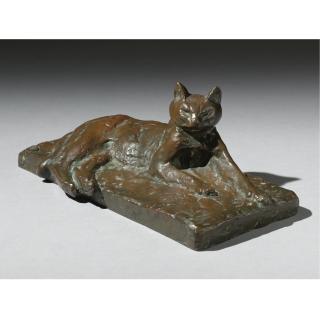 Théophile Alexandre Steinlen - Chat Allongé