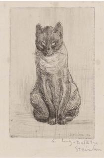 Théophile Alexandre Steinlen - Chat assis