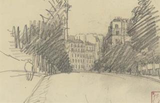 Théophile Alexandre Steinlen - Etude D\'Une Rue