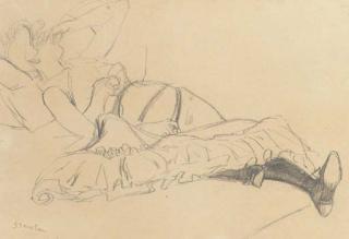 Théophile-Alexandre Steinlen - Femme couchée
