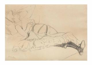 Théophile-Alexandre Steinlen - Femme couchée