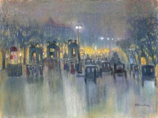 Theophile Alexandre Steinlen - Fête aux Champs sous la pluie