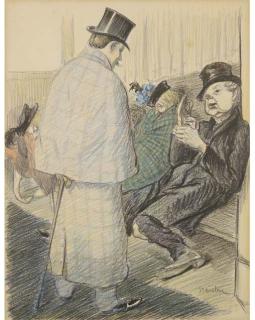 Théophile Alexandre Steinlen - La salle d\'attente