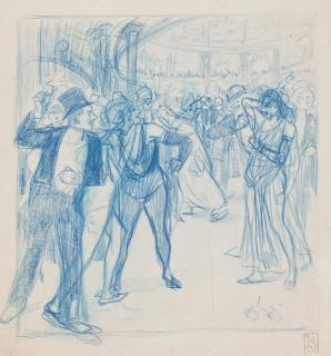 Theophile-Alexandre Steinlen - Le bal de l\'opéra