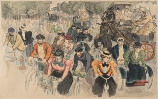 Théophile-Alexandre Steinlen - Les Cyclistes,