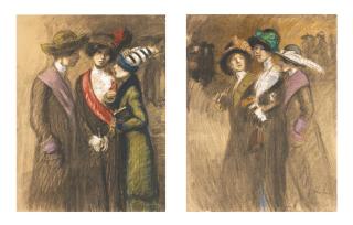 Théophile Alexandre Steinlen - Les Trois Midinettes
