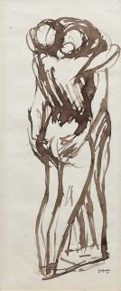 Théophile Alexandre Steinlen - L\'Etreinte