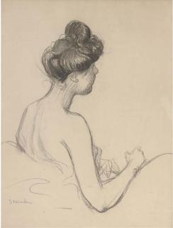 Théophile Alexandre Steinlen - Portrait D\'Un Modèle