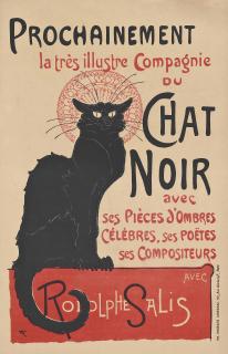 Théophile Alexandre Steinlen - PROCHAINEMENT, CHAT NOIR