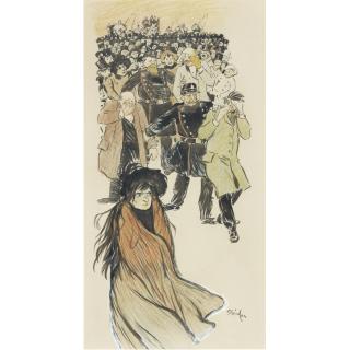 Théophile Alexandre Steinlen - Scène De Rue & Intérieur Street Scene & Interior