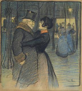 Théophile-Alexandre Steinlen - Vanité d\'un vieillard