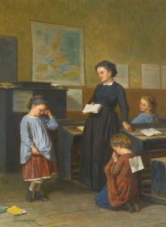 Théophile Duverger - French La Leçon & Le Chat: A Pair