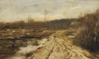 Théophile Emile Achille de Bock - A country path