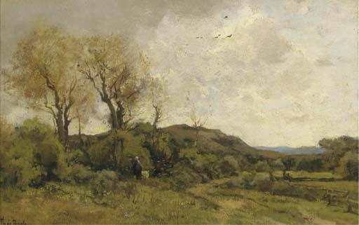 Théophile Emile Achille de Bock - Autumn, Downs near The Hague